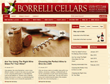 Tablet Screenshot of borrellicellars.com